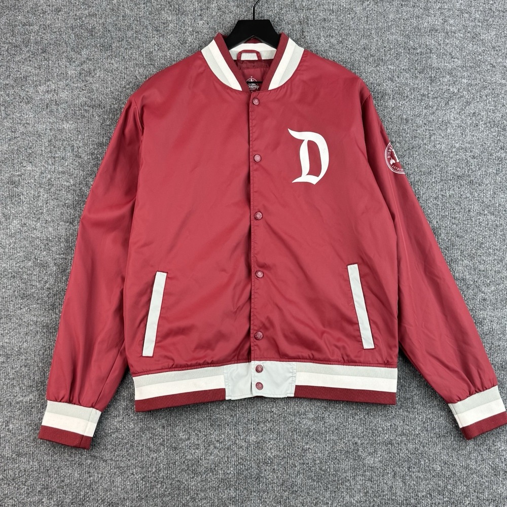 Disneyland Jacket Womens M Red Mickey Mouse 55 Varsity Bomber Disney Parks